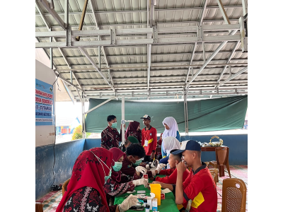 Cek Kesehatan Gratis Bagi Peserta MPLS oleh UPTD Puskesmas Betung