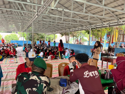 Cek Kesehatan Gratis Bagi Peserta MPLS oleh UPTD Puskesmas Betung