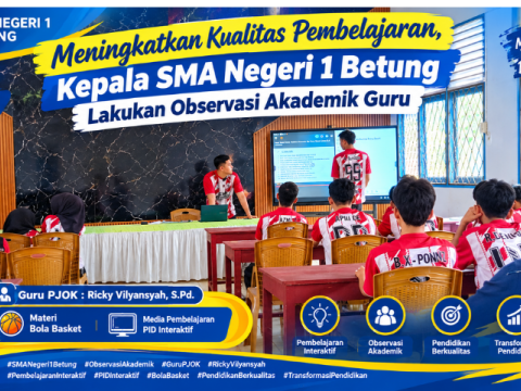 Meningkatkan Kualitas Pembelajaran, Kepala SMA Negeri 1 Betu