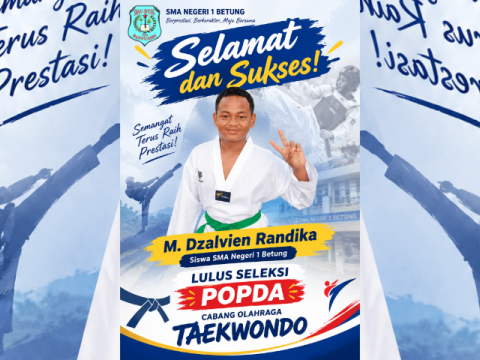 Selamat dan Sukses! M. Dzalvien Randika Lulus Seleksi POPDA 